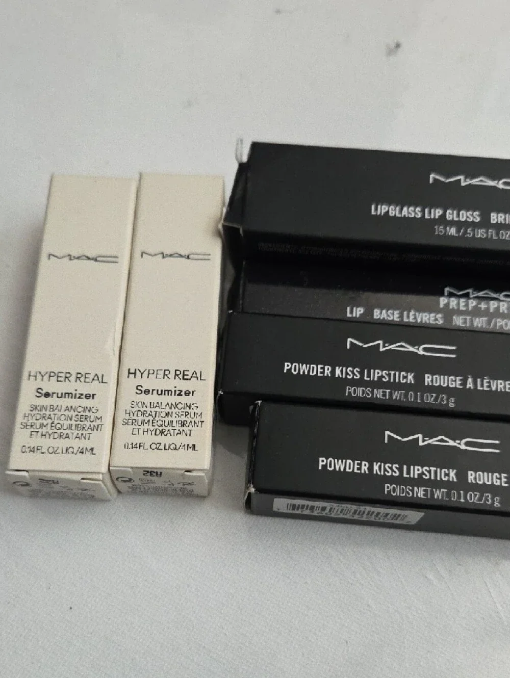MAC Lip Collection - Black & Cream Packaging